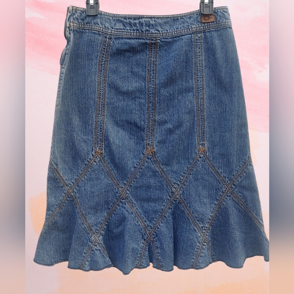 Denim A-Line Skirt Vintage Size 4 - Picture 1 of 11